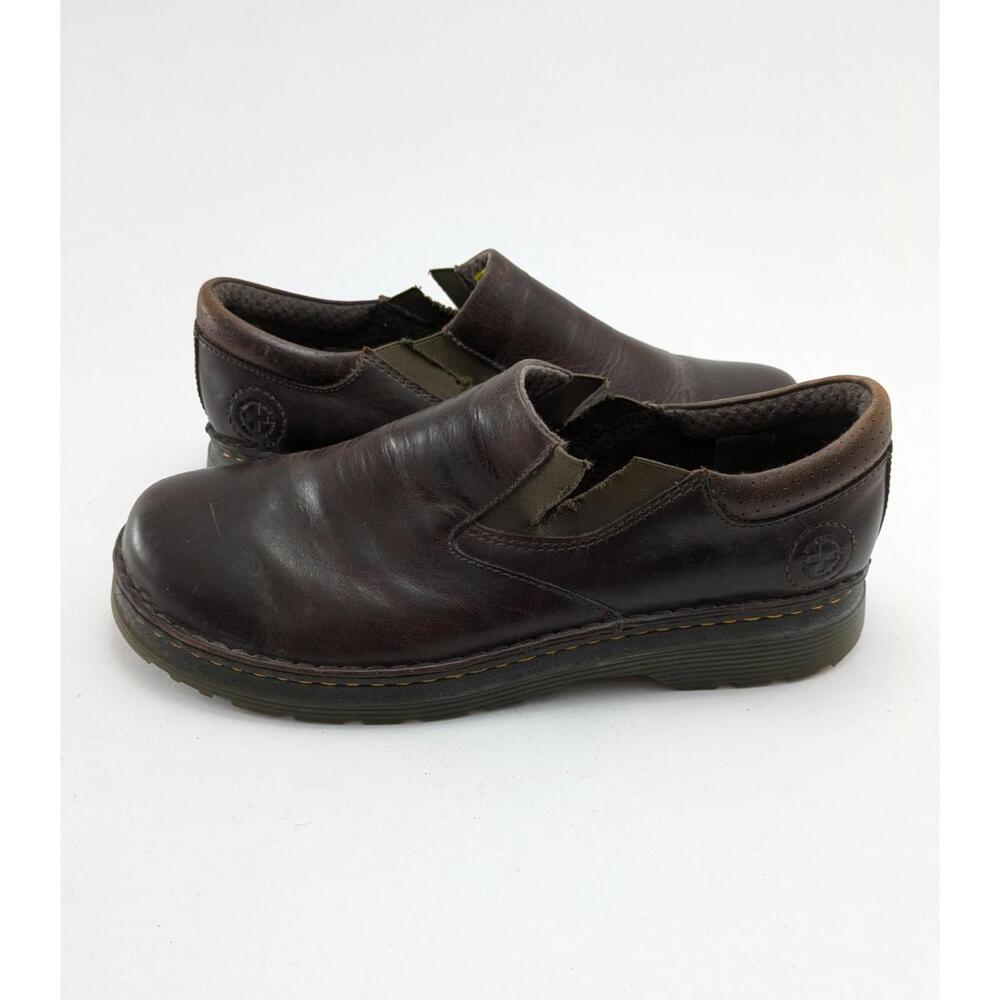 Mens DR. MARTENS Orson Leather DOC Slip On Brown Casual Shoes AW004 Size 13